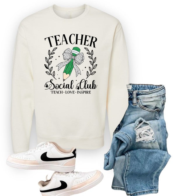 Teacher Social Club Crew Sweatshirt